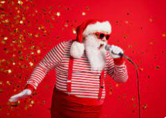 Father Christmas singing