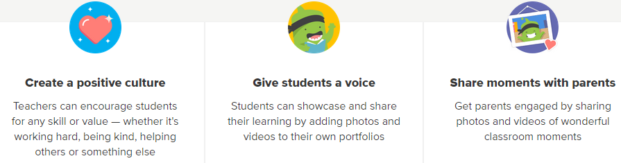Dojo Poster - create a positive culture, give students a voice, share moments with parents