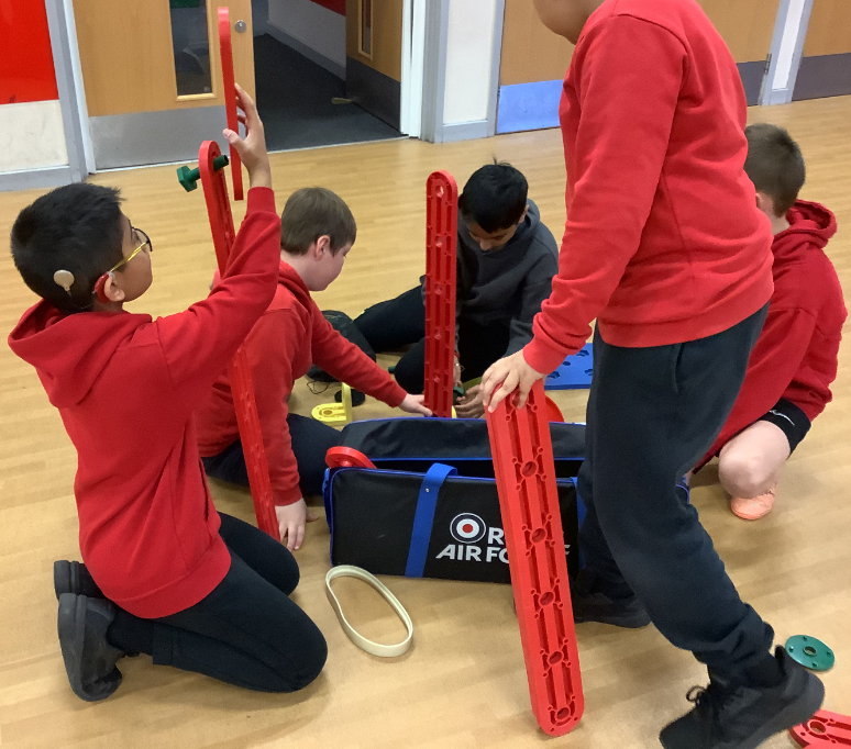 Children taking part in Space STEM Day