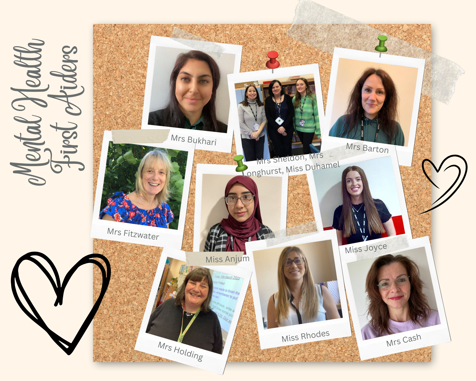 Pictures of our Mental Health First Aiders