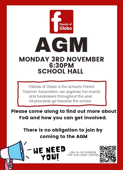 FoG AGM 3rd November 6.30pm