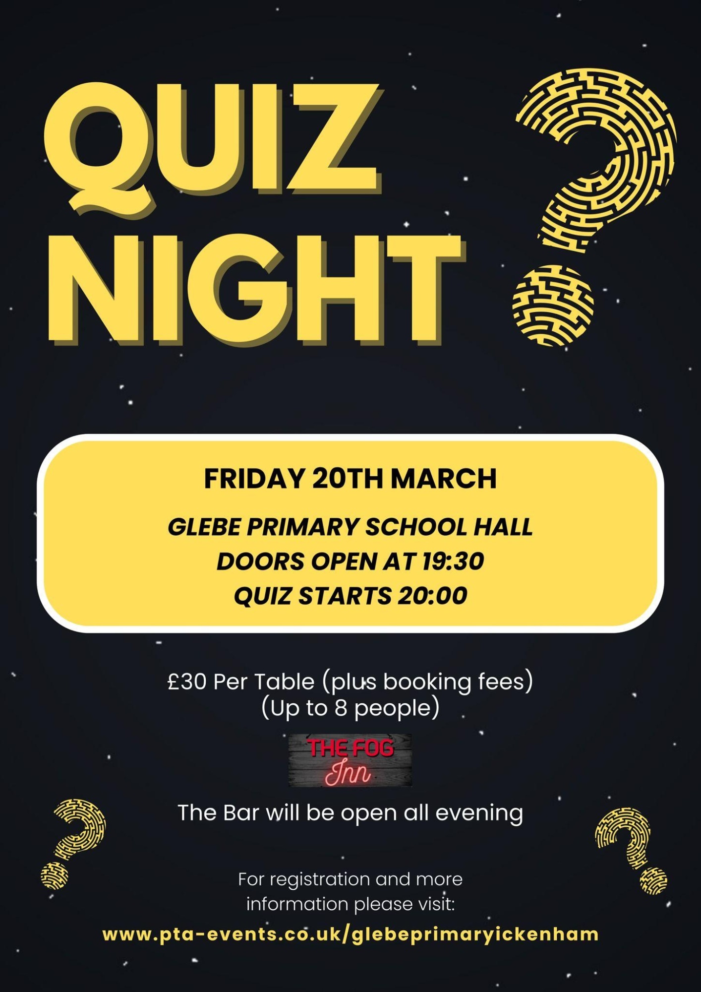 FoG Quiz Night 20th March 2026