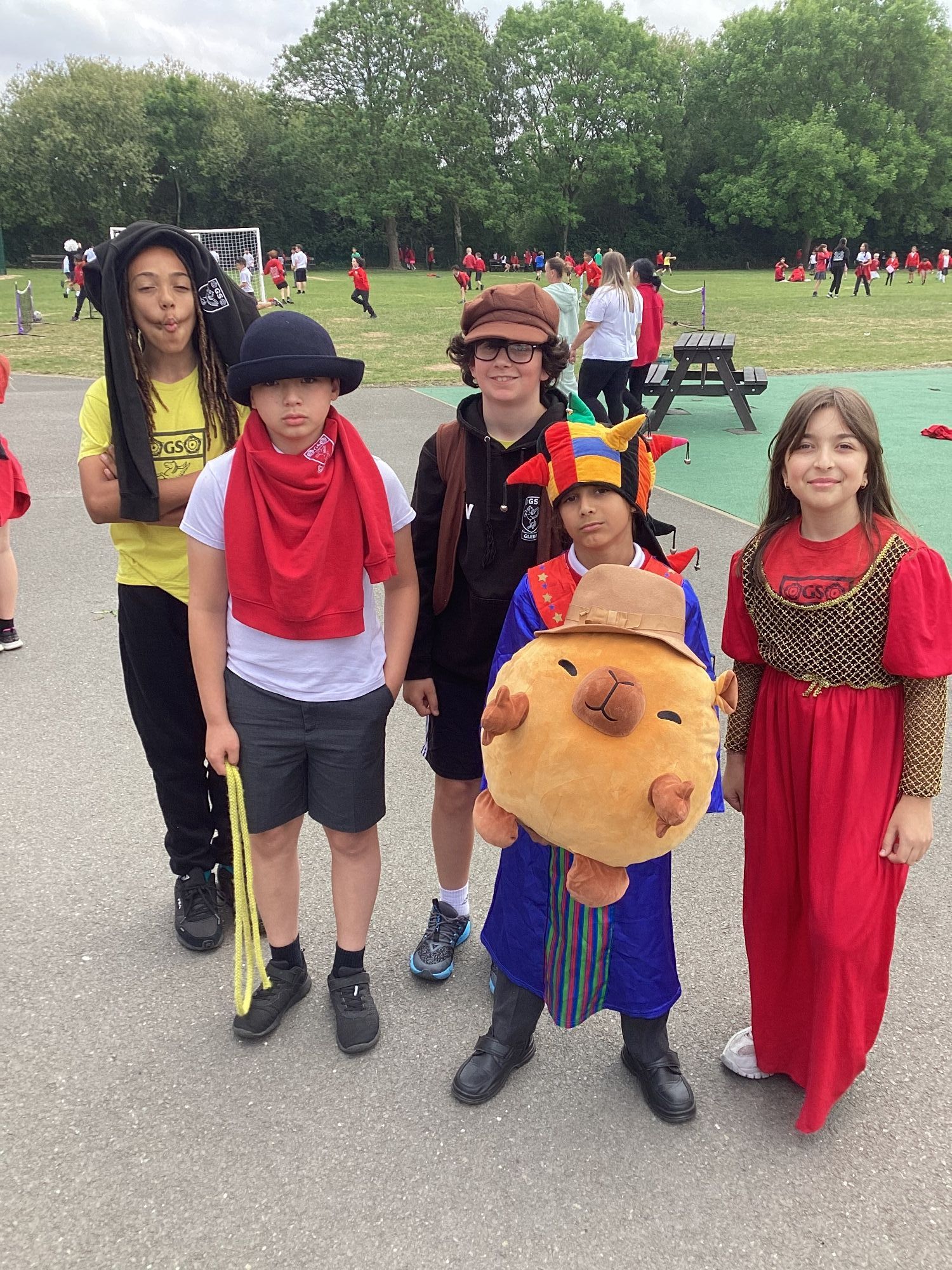 Children in dressing up clothes