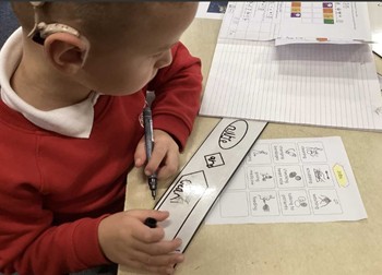 Child writing